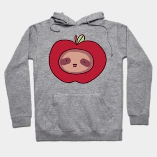 Apple Sloth Face Hoodie